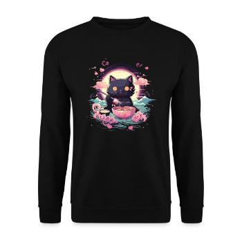 Pastel Goth Lover Kawaii Emo Soft Grunge Esthétique - Sweat-shirt Unisexe - noir - Devant - Alina (178cm) & Michal (187cm)