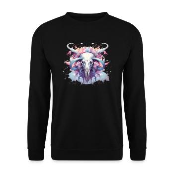 Pastel Goth Lover Soft Grunge Elephant Esthétique - Sweat-shirt Unisexe - noir - Devant - Alina (178cm) & Michal (187cm)