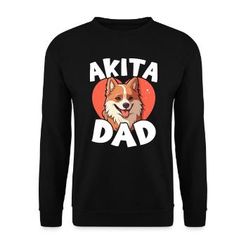 Akita Hund Liebhaber Japanische Welpenrasse Haustierbesitzer Welpe - Unisex Pullover - Schwarz - Vorne - Alina (178cm) & Michal (187cm)