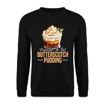 Butterscotch Sweet Caramel Food Foodie Butter - Unisex Sweatshirt - black - Front - Alina (178cm) & Michal (187cm)