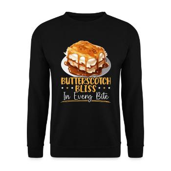 Butterscotch Sweet Caramel Food Foodie Butter - Unisex Sweatshirt - black - Front - Alina (178cm) & Michal (187cm)