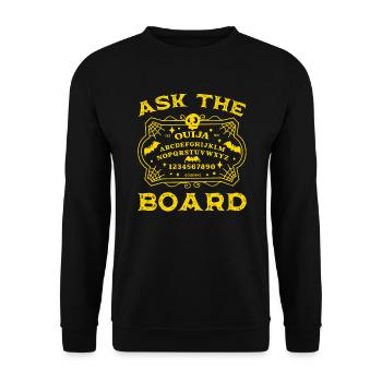 Ouija-Brett Paranormaler Geist Brett Halloween - Unisex Pullover - Schwarz - Vorne - Alina (178cm) & Michal (187cm)