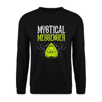 Ouija-Brett Paranormaler Geist Brett Halloween - Unisex Pullover - Schwarz - Vorne - Alina (178cm) & Michal (187cm)