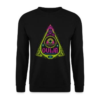 Ouija-Brett Paranormaler Geist Brett Halloween - Unisex Pullover - Schwarz - Vorne - Alina (178cm) & Michal (187cm)