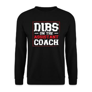 Assistant Coach Sport Trainer Team Coaching - Unisex Sweatshirt - black - Front - Alina (178cm) & Michal (187cm)