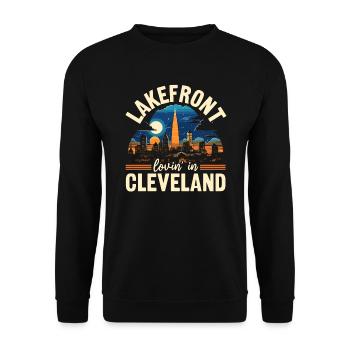 Cleveland State Ohio USA America United States - Unisex Sweatshirt - black - Front - Alina (178cm) & Michal (187cm)