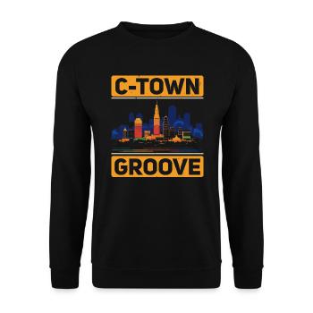 Cleveland State Ohio USA America United States - Unisex Sweatshirt - black - Front - Alina (178cm) & Michal (187cm)