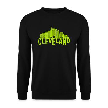 Cleveland State Ohio USA America United States - Unisex Sweatshirt - black - Front - Alina (178cm) & Michal (187cm)
