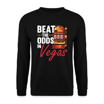 Bundesstaat Las Vegas, Nevada, USA, Amerika, Vereinigte Staaten - Unisex Pullover - Schwarz - Vorne - Alina (178cm) & Michal (187cm)