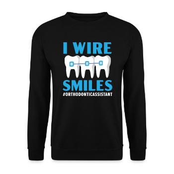 Kieferorthopädischer Assistent Beruf Zahnarzt Zahnarzt - Unisex Pullover - Schwarz - Vorne - Alina (178cm) & Michal (187cm)