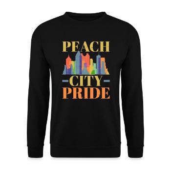 Atlanta City, Georgia, USA, Amerika, Vereinigte Staaten - Unisex Pullover - Schwarz - Vorne - Alina (178cm) & Michal (187cm)