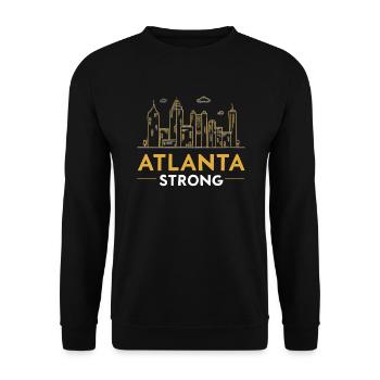 Atlanta City, Georgia, USA, Amerika, Vereinigte Staaten - Unisex Pullover - Schwarz - Vorne - Alina (178cm) & Michal (187cm)