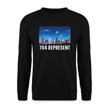 Charlotte North Carolina USA America United States - Unisex Sweatshirt - black - Front - Alina (178cm) & Michal (187cm)