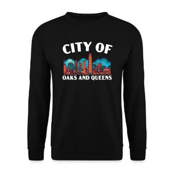Charlotte North Carolina USA America United States - Unisex Sweatshirt - black - Front - Alina (178cm) & Michal (187cm)