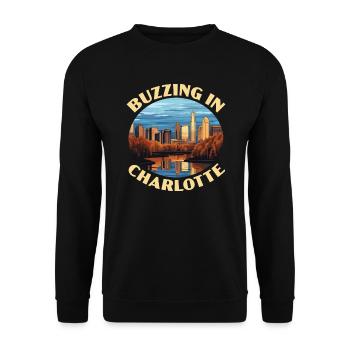 Charlotte North Carolina USA America United States - Unisex Sweatshirt - black - Front - Alina (178cm) & Michal (187cm)