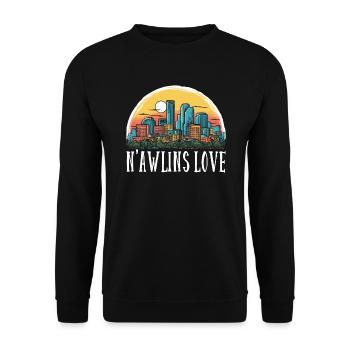 La Nouvelle-Orléans, Louisiane, États-Unis, États-Unis - Sweat-shirt Unisexe - noir - Devant - Alina (178cm) & Michal (187cm)