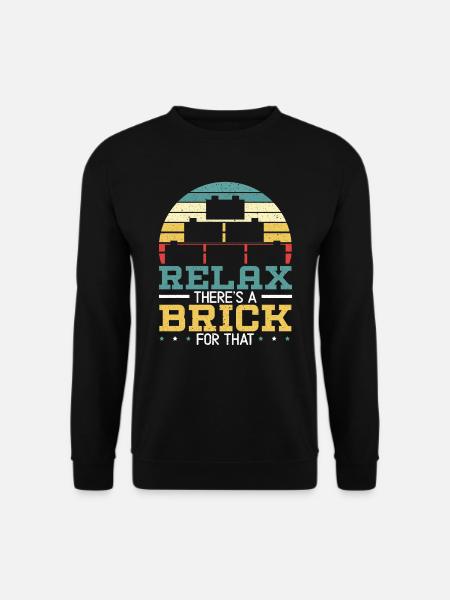 Master Builder Bricks Blöcke Spielbausteine - Unisex Pullover - Schwarz