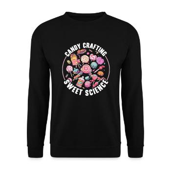 Candy Making Candy Maker Candymaking I Love Candy - Unisex Sweatshirt - black - Front - Alina (178cm) & Michal (187cm)