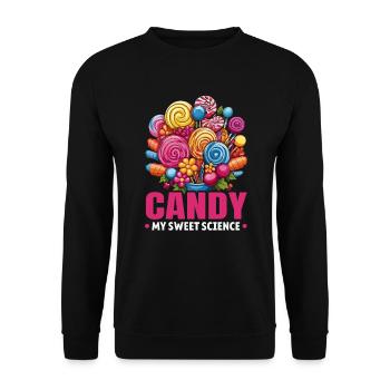 Candy Making Candy Maker Candymaking I Love Candy - Unisex Sweatshirt - black - Front - Alina (178cm) & Michal (187cm)