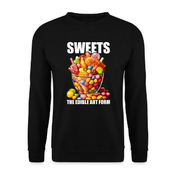 Candy Making Candy Maker Candymaking I Love Candy - Unisex Sweatshirt - black - Front - Alina (178cm) & Michal (187cm)