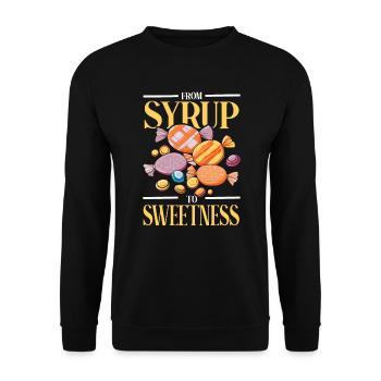 Candy Making Candy Maker Candymaking I Love Candy - Unisex Sweatshirt - black - Front - Alina (178cm) & Michal (187cm)
