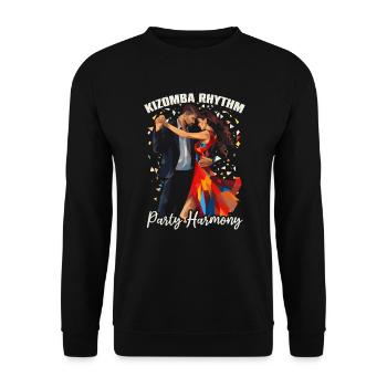 Kizomba Tanz Bachata Angola Tanz Urban Kiz - Unisex Pullover - Schwarz - Vorne - Alina (178cm) & Michal (187cm)