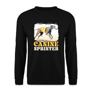 Greyhound Racing Dog Race Greyhound Race Propriétaire de lévrier - Sweat-shirt Unisexe - noir - Devant - Alina (178cm) & Michal (187cm)