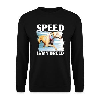 Greyhound Racing Dog Race Greyhound Race Propriétaire de lévrier - Sweat-shirt Unisexe - noir - Devant - Alina (178cm) & Michal (187cm)