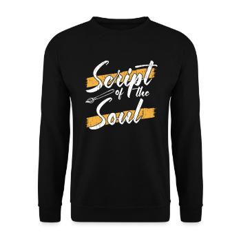 Calligraphie arabe Calligraphie écriture lettrage - Sweat-shirt Unisexe - noir - Devant - Alina (178cm) & Michal (187cm)