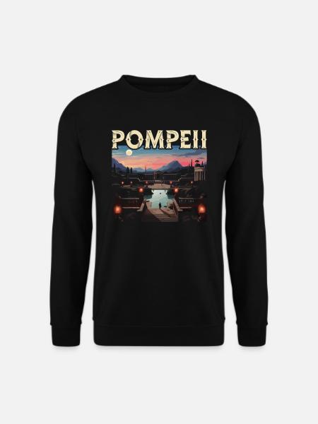 Pompeji Geschichte Reisen Ich liebe das Römische Reich - Unisex Pullover - Schwarz
