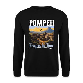 Pompéi Histoire Voyage J’aime l’Empire romain - Sweat-shirt Unisexe - noir - Devant - Alina (178cm) & Michal (187cm)