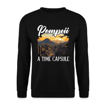 Pompéi Histoire Voyage J’aime l’Empire romain - Sweat-shirt Unisexe - noir - Devant - Alina (178cm) & Michal (187cm)