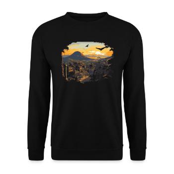 Pompeji Geschichte Reisen Ich liebe das Römische Reich - Unisex Pullover - Schwarz - Vorne - Alina (178cm) & Michal (187cm)