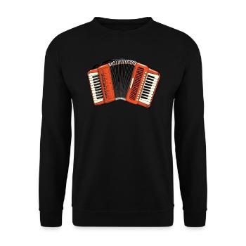 Accordéoniste Instrument de musique Accordéoniste - Sweat-shirt Unisexe - noir - Devant - Alina (178cm) & Michal (187cm)
