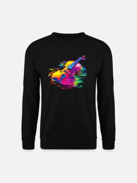 Fiddle Player Geiger, Instrumentenmusiker - Unisex Pullover - Schwarz