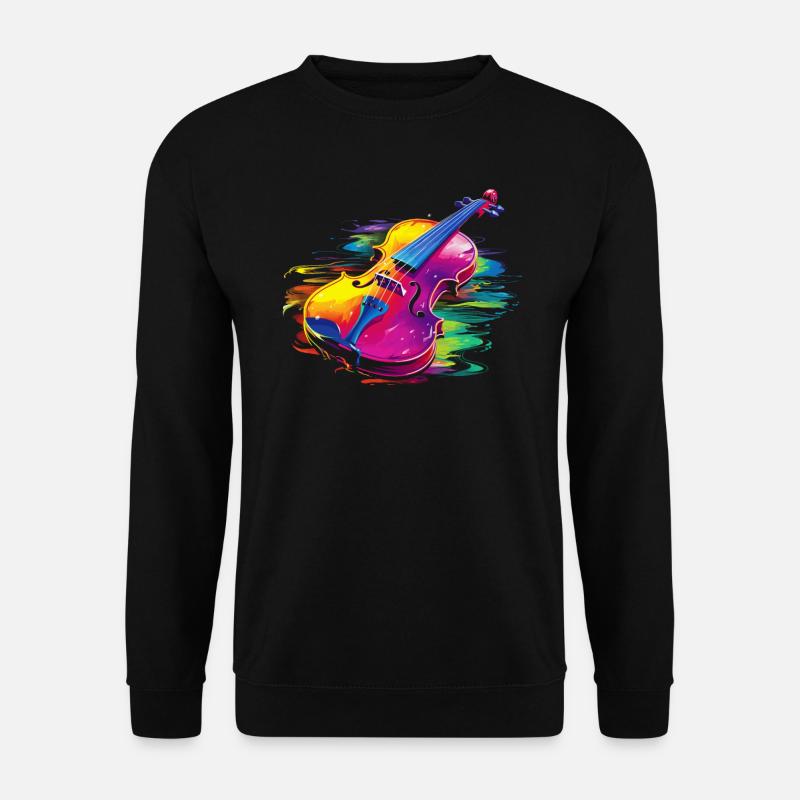 Fiddle Player Geiger, Instrumentenmusiker - Unisex Pullover - Schwarz