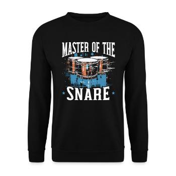Snare Drum Musical Instrument Musician Drummer - Unisex Sweatshirt - black - Front - Alina (178cm) & Michal (187cm)