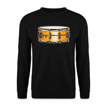 Snare Drum Musikinstrument Musiker Schlagzeuger - Unisex Pullover - Schwarz - Vorne - Alina (178cm) & Michal (187cm)