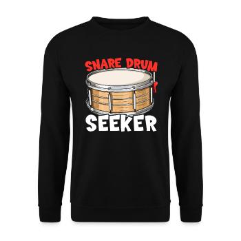 Snare Drum Musical Instrument Musician Drummer - Unisex Sweatshirt - black - Front - Alina (178cm) & Michal (187cm)