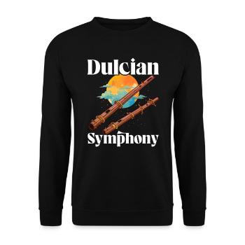 Dulcian Player Musikinstrument Musiker - Unisex Pullover - Schwarz - Vorne - Alina (178cm) & Michal (187cm)
