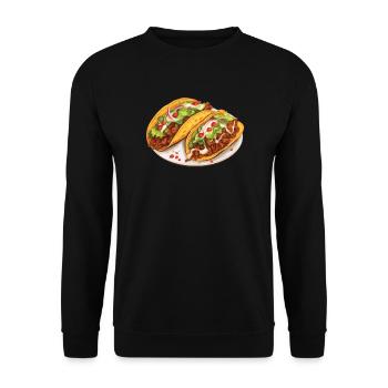 Birria Tacos Mexican Food Mexico Cuisine Foodie - Unisex Sweatshirt - black - Front - Alina (178cm) & Michal (187cm)