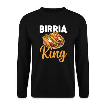 Birria Tacos Mexican Food Mexico Cuisine Foodie - Unisex Sweatshirt - black - Front - Alina (178cm) & Michal (187cm)
