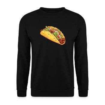 Birria Tacos Mexican Food Mexico Cuisine Foodie - Unisex Sweatshirt - black - Front - Alina (178cm) & Michal (187cm)