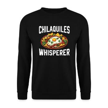 Chilaquiles Mexican Food Mexico Cuisine Foodie - Unisex Sweatshirt - black - Front - Alina (178cm) & Michal (187cm)