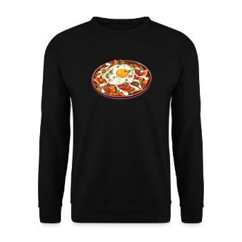 Chilaquiles Mexican Food Mexico Cuisine Foodie - Unisex Sweatshirt - black - Front - Alina (178cm) & Michal (187cm)
