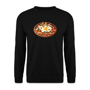 Chilaquiles Mexican Food Mexico Cuisine Foodie - Unisex Sweatshirt - black - Front - Alina (178cm) & Michal (187cm)