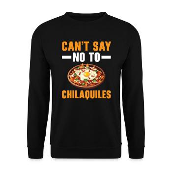 Chilaquiles Mexican Food Mexico Cuisine Foodie - Unisex Sweatshirt - black - Front - Alina (178cm) & Michal (187cm)