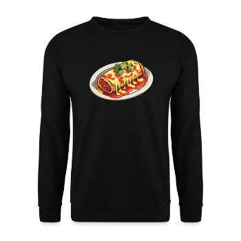 Enchilada Lover Mexican Food Mexico Cuisine Foodie - Unisex Sweatshirt - black - Front - Alina (178cm) & Michal (187cm)