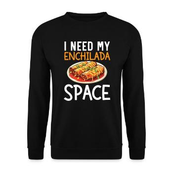 Enchilada Lover Mexican Food Mexico Cuisine Foodie - Unisex Sweatshirt - black - Front - Alina (178cm) & Michal (187cm)
