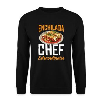 Enchilada Lover Mexican Food Mexico Cuisine Foodie - Unisex Sweatshirt - black - Front - Alina (178cm) & Michal (187cm)